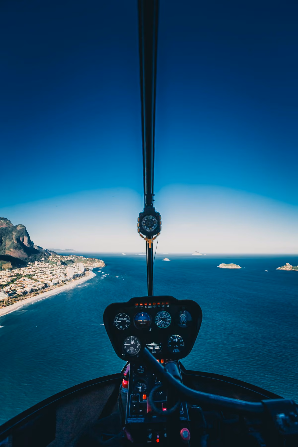 Helicopter tours over Santorini