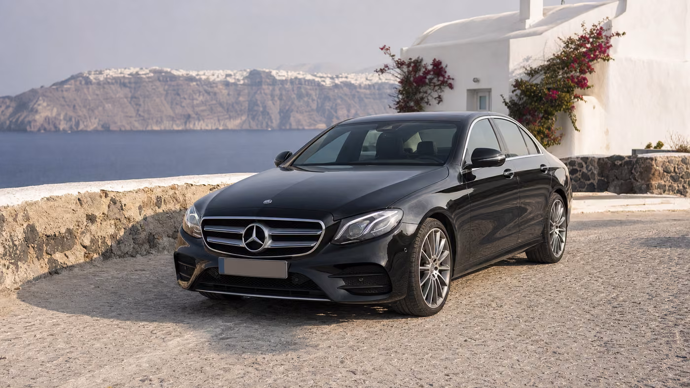 Private Mercedes transfers in Santorini